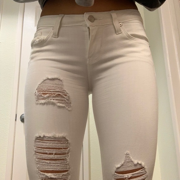 Just Black- White Skinny Jeans - Picture 2 of 6